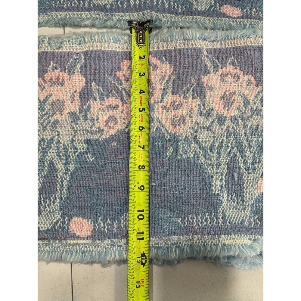 Vintage Park B.Smith Bunnies & Tulips Set 4 Placemats/runner Tapestry
